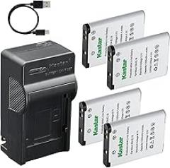 Kastar 4-Pack Battery and AC & USB-C Charger, Compatible with Nikon EN-EL19 Sony NP-BJ1 and Nikon Coolpix A100 A300 S32 S33 S3700 S5200 S5300 S6500 S7000 W100 W150 and Sony DSC-RX0 Digital Cameras