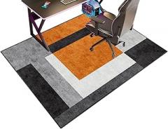 Drum Rug Office Chair Mat, Office Floor Mat, Office Chair Floor Protection Mat, Non-Slip, Floor Protection Mat Suitable for Home Office, Gaming Chair Mat-B||160x180cm