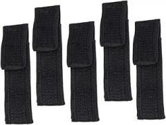 5pcs Flashlight Electronic Torch Bag Case Flashlight Holder Multi-purpose Bag for Outdoor Activities