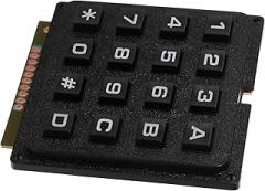 Matrix Keypad Module 4x4 16-Key Membrane Keyboard for Microcontroller External Keypad Array Suitable for Embedded Systems and Electronics Development