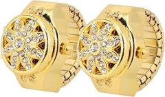 2pcs Ring Shaped Watch for Fashionable Diamond Designed Electronic Digital Watch Comfortable Durable Jewelry Decoration for Daily Life Easy to Match