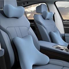 Car Headrest Pillow for Audi SQ7 4M SUV 2016-2024 Car Headrest Pillow Memory Foam Car Neck Support Pillow Relieving Neck Fatigue,B