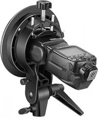 NEEWER S Type Bracket Holder with Bowens Mount for Square Head Flash Speedlite Compatible with Godox AD200Pro NEEWER Z760 NW760 NW700 TT560 Q3, Large Handle, Umbrella Mount, ST-FS