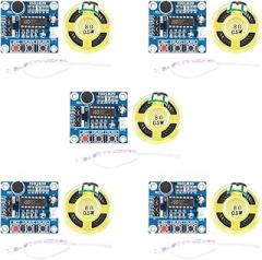 5Pcs ISD1820 Sound Voice Recording Playback Module Recorder Board with Microphone Audio Loudspeaker New 2025 for Arrival High Reliable Electronic Component, Precision, Stable Performance