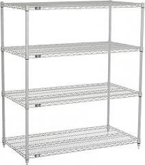 Nexelate Wire Shelving Starter Unit, Silver Epoxy, 48