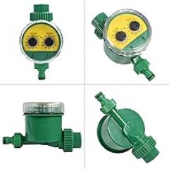 Irrigion Automic, 13x11x10 Multi Function Two Dial Automatic Electronic Watering Timer Garden Irrigation Controller