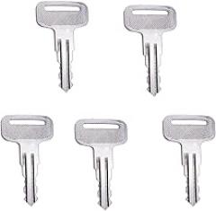 FridayParts 5 PCS Ignition Key 6896 160431 0160431 Compatible for Manitou Clarke Linde Polaris Landpride Zero Wacker Neuson Replacement