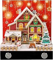 Electronic Snow House Planner LED Illuminated Weekly Schedule With Warm Glow Festive Desk Decor For Office A Time Management Tool
