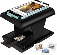 Mobile Film Scanner, 35mm Slide and Negative Scanner for Old Slides to JPG, Suitable for iPhone and Smartphone, Support Editing and Sharing