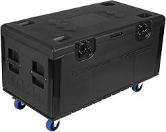 Waterproof Hard Case with Handle and Wheels Stackable Heavy Duty ATA Rolling Road Case for Pro Audio & DJ Equipment Storage Tran
