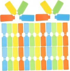 DOITOOL 50pcs Writable Cable Labels Reusable Cord Tags with Hook and Loop Design for Electronics Wire Markers for Charger Power Cords Ethernet and More