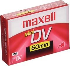 Maxell 298012 Advanced Digital Picture Technology 60 Minute Recording SPmode Time Mini DVD Cassette