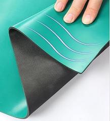 Non-Slip Waterproof Rubber Table Cloth Cover Prevent Static for Laboratory/Electronic Factory, ESD Floor Mat Static Dissipative, 3' 4 8 Ft Grounding Desk Fatigue Mats Roll(0.6x1m/2x3.3ft)