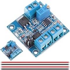 2Pcs PWM to Voltage Module 0%-100% PWM to 0-10V Converter Power Module for Digital-to-Analog Signal Interface Switching for PLC with 24AWG Cable