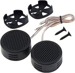 Car Tweeters, 2pcs 500W High Efficiency Mini Dome Tweeter Speakers for Car Audio System