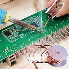 Desoldering Braid 59x0.14 Inch, Copper Soldering Wick for Solder Removal and Electronic Repair Tools