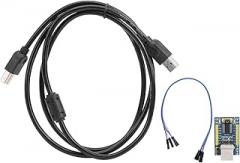 Serial Port Module, USB to TTL Converter Adapter, DIY Electronic Component with 33V. 5V Dual Supply, Stable 3Mbps Speed for WinXP 7 8 10 32 64 Bit System, Includes