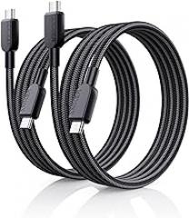 Anker USB C to USB C Cable (2Pack, 3FT),240W Type-C Fast Charging Cord for iPhone 17/16 Series,MacBook Pro 2020,iPad Air 4 and More (Black)