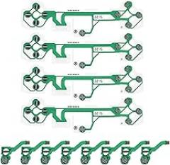 Create idea 4Pcs V2 Conductive Film Membrane Replacement Compatible with PS5 FPC Flexible Ribbon Cable Electronic Accessories Green