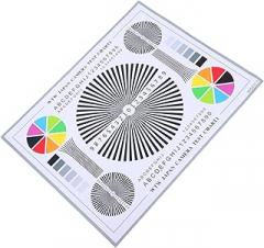 Angoily CCTV Camera Calibration Tool Lens Test Chart for Focus Adjustment Monitoring Systems Alignment Card Security Camera Testing Easy to Use Calibration Wheel