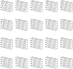 DMiotech 20 Pack 15x11x5mm Aluminum Alloy Radiator Electronic Cooler Radiator with Thermal Paste for MOS and IC Chip