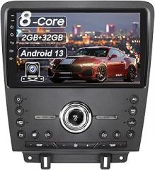Car Radio Upgrade Dash Kit for Ford Mustang 2010 2011 2012 2013 2014,Wireless CarPlay Android Auto, 2GB+32GB 8 Core Stereo System,10.1 Inch Touch Screen, GPS, Bluetooth, WiFi, SWC,MirrorLink