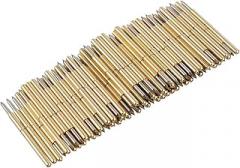 Spring Test Probe Pogo Pin High Quality Durable PCB Testing Tool for Electronic Circuit Boards Set of 100pcs P50J1 P50B1 P75B1 P75E2 P100E2