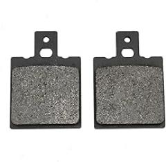 Road Passion Front and Rear Disc Brake Pad Replacement for MOTO GUZZI 350 V35C Custom (10 spoke cast wheels/points ignition) 82-86/350 V35 (12 spoke cast wheels/electronic ignition) 77-79