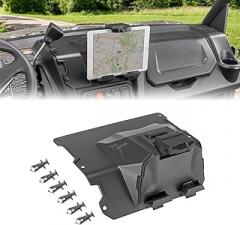 KEMIMOTO Upgraded Automatic Clamping Electronic Device Holder Adjustable GPS Navigation Tablet Mount, Including Storage Box, Compatible with CFMOTO UFORCE 1000/1000 XL 2019-2025 Accessories