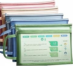 Mesh Zipper Pouch Document Bag A4 Size Zip File Folders Plastic Envelopes Folders for School Office Supplies File Pocket New 2026 High for Reliable Electronic Component, Precision, Stable Performance