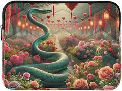 Snake Rose Lanterns Red Laptop Cases Laptop Pouch 14 Inch Portable Electronic Device Cover