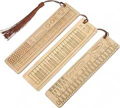 3pcs Decorative Bookmarks with Tassel Design Unique Electronic Organ Shape Page Markers for Book Lovers Lightweight and for Home Office Classroom and Library