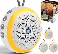 FlashNova Sound Machine with Night Light – White Noise Machine, 20 Calming Tracks, Lullabies & Rain Sounds, USB Rechargeable | Baby Music Box for Newborn, Infants & Kids | Soothing Music, Sleep Sounds