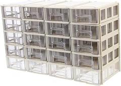 20sets Electronic Component Storage Boxes Drawer Type Buttons Classification Boxes Safe Material Space-saving Design