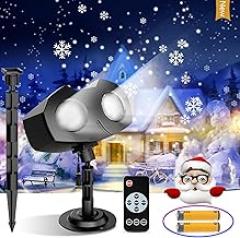 Tanbaby Snowflake Projector Lights, Black