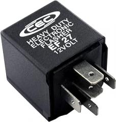 CEC Industries EF27 12V Heavy Duty 5-Pin Electronic Flasher Relay for Incandescent Bulbs (1-Pack)