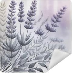 Lavender with Leaves Camera Protective Wrap, Anti-scratch Lens Protector Wrapper, Magic Self-Adhesive Cloth for Cameras/DSLR/Laptop/Electronic Accessories, M