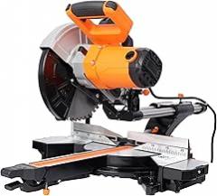10in Single Bevel Double Speed Sliding Miter Saw,48T Blade,2-Speed 5000/3200 RPM,3.5x13in Cutting Capacity