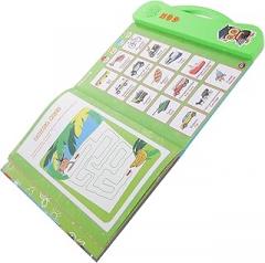 Sosoport French English Learning Electronic Book for Boys and Girls Interactive Toy for Ages Portable Audio Learning Machine Engaging Activities and Fun Sounds