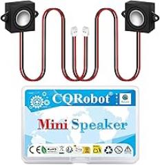 CQRobot 2 Pack 4 Ohm 3 Watt Mini Speaker 28 * 31mm with 15cm JST-PH 2.0mm Connector Cable Compatible with Arduino, for Small Electronics Projects.