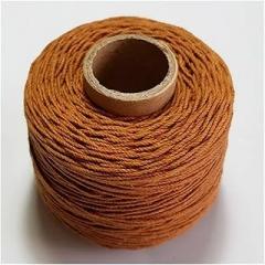 Colored Linen Thread 120m/roll Hemp Rope for Sewing Knitting Embroidery Crochet Accessories DIY (Color : Orange Brown)