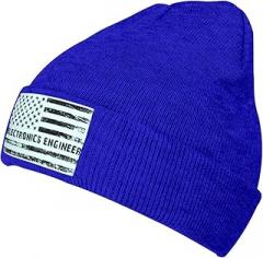 MULIHU Electronics Engineer American Flag Beanie Hat for Men Women Beanies Winter Warm Knit Ski Hat Skull Cap