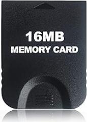 16MB(251 Blocks) Gamecube Memory Card, High Speed Game Memory Card Compatible for Nintendo Gamecube and Wii Console Accessory Kits - Black
