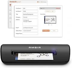 Ambir ImageScan Pro 667 Business Card Scanner with AmbirScan Business Card for Windows PC and MAC