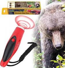 120dB Electronic Bear Horn to Scare Bears- Loud Air Horn for Safety Hiking Camping Emergency Whistle Can Replace Bear Bell