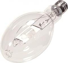 Satco S5833 4200K 400-Watt Clear Universal Mount Mogul Base ED27 Metal Halide Lamp