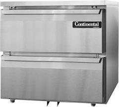 Continental Refrigerator DLF32-SS-U-D Designer Line Single Section Undercounter Freezer, 32