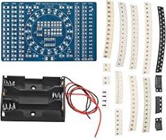 PATIKIL Soldering Practice Board, 1Set PCB Board Electronics Kit Prototype DIY Welding Circuit SMD/SMT LED Flashing Light for Beginner Experiment Project