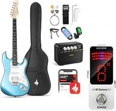 Donner DST-100T 39 Inch Electric Guitar-Tuner Pedal