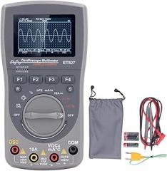 Oscilloscope, 2-in-1 Handheld Oscilloscope Multimeter Digital Scope Meter 40MHz 200Msps Sampling, Portable Test Instrument for Circuit Diagnostics, Electronics Repair